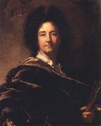 Hyacinthe Rigaud Self-Portrait oil